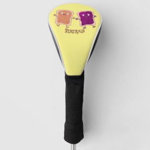 Cute pindakaas en jelly sandwich cartoon golfheadcover