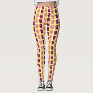 Cute pindakaas en jelly sandwich cartoon leggings
