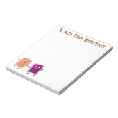 Cute pindakaas en jelly sandwich cartoon notitieblok (Gedraaid)