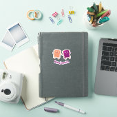 Cute pindakaas en jelly sandwich cartoon sticker (iPad Cover)
