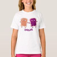 Cute pindakaas en jelly sandwich cartoon