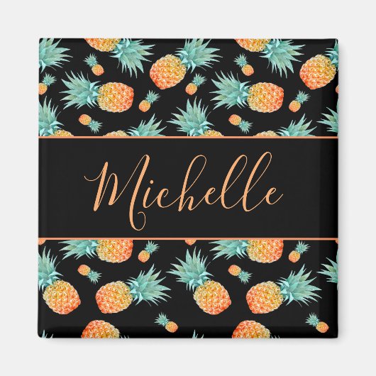 Cute Pineappelfruit Magneet (Voorkant)