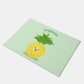 Cute pineapple cartoon illustratie deurmat (Schuin)