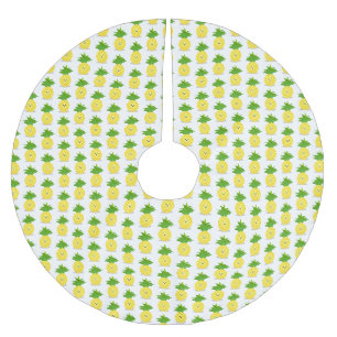 Cute pineapple cartoon illustratie kerstboom rok
