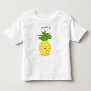 Cute pineapple cartoon illustratie kinder shirts