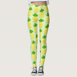 Cute pineapple cartoon illustratie leggings