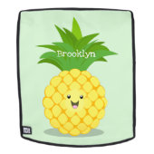 Cute pineapple cartoon illustratie rugtassen (Verwijderbaar gezicht)