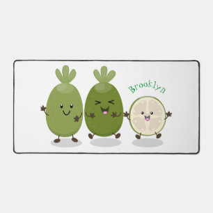 Cute pineapple guava feijoa cartoon bureaumat