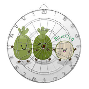 Cute pineapple guava feijoa cartoon dartbord