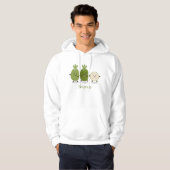 Cute pineapple guava feijoa cartoon hoodie (Voorkant volledig)