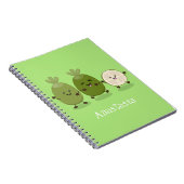 Cute pineapple guava feijoa cartoon notitieboek (Rechterzijde)