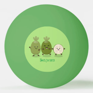 Cute pineapple guava feijoa cartoon pingpongballen