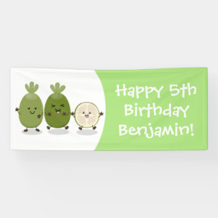 Cute pineapple guava feijoa cartoon spandoek