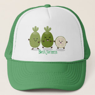 Cute pineapple guava feijoa cartoon trucker pet