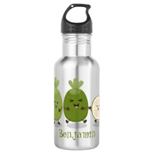 Cute pineapple guava feijoa cartoon waterfles