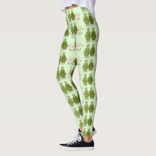 Cute pineapple guava feijoa grappige cartoon leggings (Links)