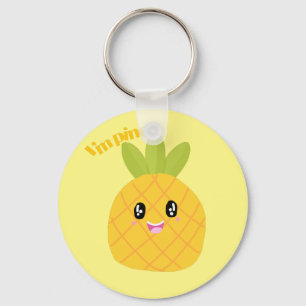 Cute Pineapple kawaii Sleutelhanger
