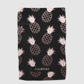 Cute Pineapple Pattern Golfhanddoek (Voorkant)