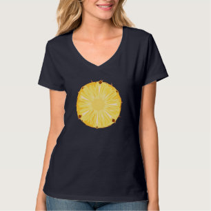 Cute Pineapple Slice Fruit Halloween Costuum T-shirt