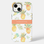Cute Pineapple Summer Pattern Name Case-Mate iPhone Case (Achterkant)
