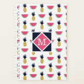 Cute Pineapple & Watermelon Doodle Pattern Planner (Voorkant)