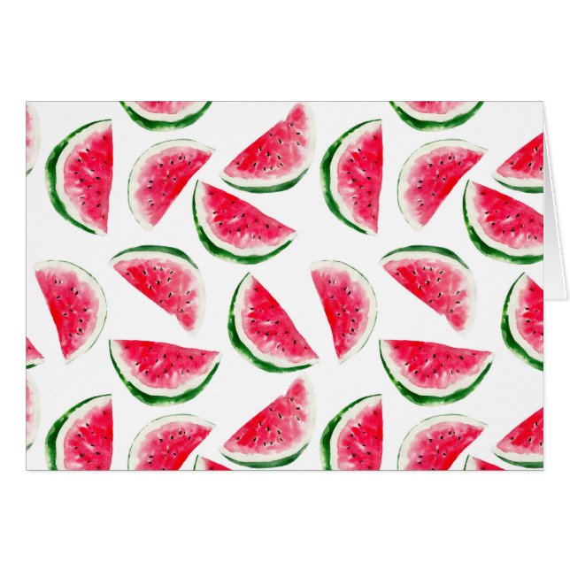 Cute Pineapple & Watermelon Pattern (Voorkant Horizontaal)