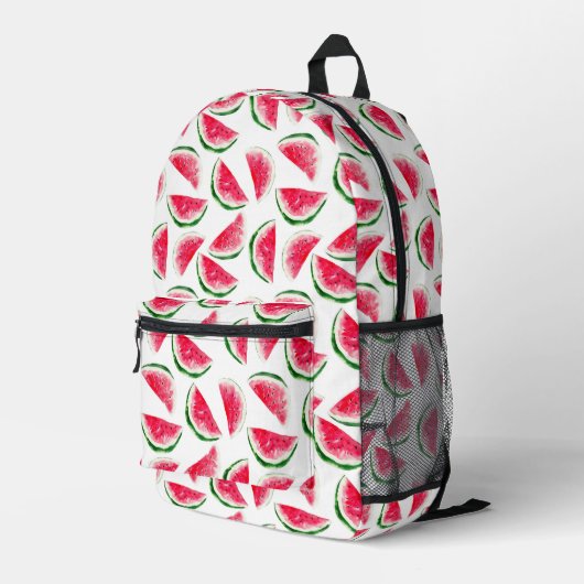 Cute Pineapple & Watermelon Pattern Bedrukte Rugzak (Achterkant Hoek Rechts)