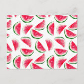 Cute Pineapple & Watermelon Pattern Briefkaart (Voorkant)