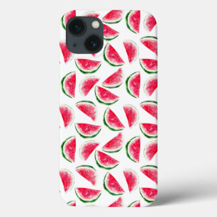 Cute Pineapple & Watermelon Pattern iPhone 13 Hoesje