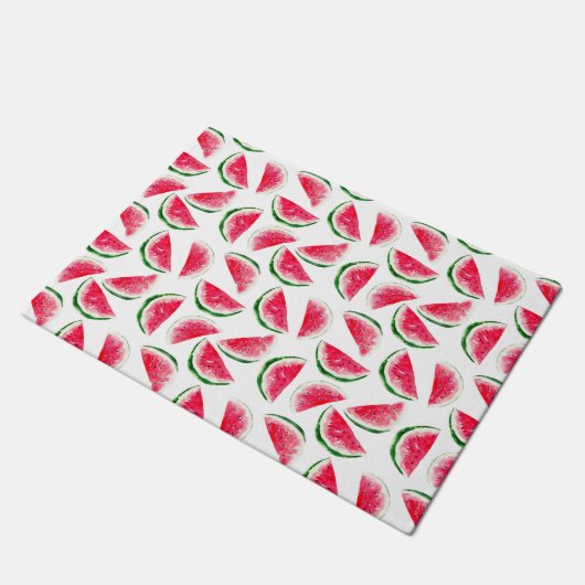 Cute Pineapple & Watermelon Pattern Deurmat (Schuin)