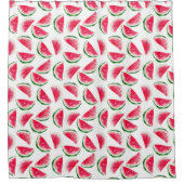 Cute Pineapple & Watermelon Pattern Douchegordijn (Voorkant)