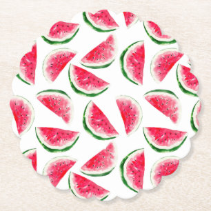 Cute Pineapple & Watermelon Pattern Kartonnen Onderzetters