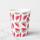 Cute Pineapple & Watermelon Pattern Papieren Bekers (Rechts)