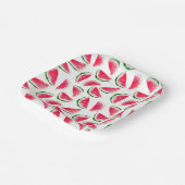 Cute Pineapple & Watermelon Pattern Papieren Bordje (Gebogen)