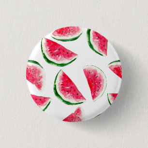 Cute Pineapple & Watermelon Pattern Ronde Button 3,2 Cm