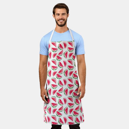 Cute Pineapple & Watermelon Pattern Schort (Gedragen)