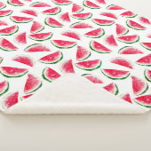 Cute Pineapple & Watermelon Pattern Sherpa Deken (3/4)
