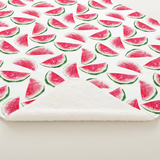 Cute Pineapple & Watermelon Pattern Sherpa Deken (3/4)