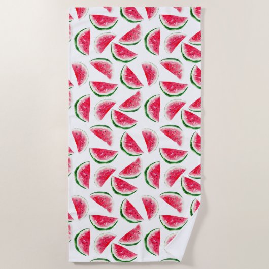 Cute Pineapple & Watermelon Pattern Strandlaken (Voorkant)