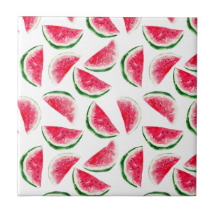 Cute Pineapple & Watermelon Pattern Tegeltje