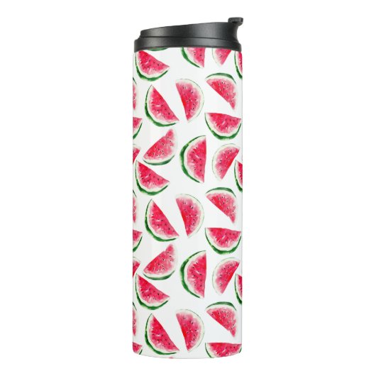 Cute Pineapple & Watermelon Pattern Thermosbeker (Gedraaid links)