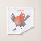 Cute-pingle cartoon bad handdoek (Wasdoekje)