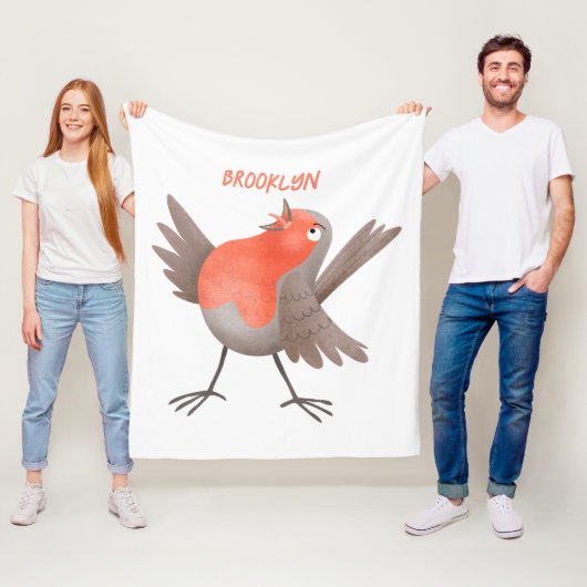 Cute-pingle cartoon fleece deken (In situ)