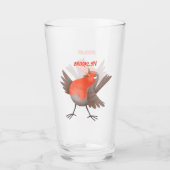 Cute-pingle cartoon glas (Voorkant)
