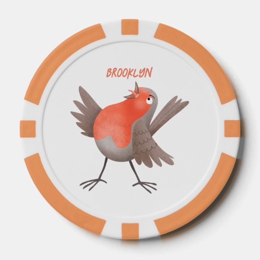 Cute-pingle cartoon poker chips (Voorkant)