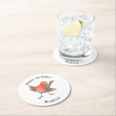 Cute-pingle cartoon ronde kartonnen onderzetter (Insitu)