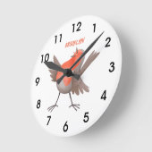 Cute-pingle cartoon ronde klok (Hoek)