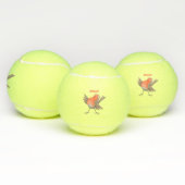 Cute-pingle cartoon tennisballen (Multi)