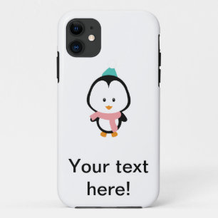 Cute pinguin cartoon iPhone 11 hoesje