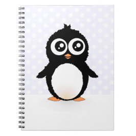 Cute pinguin cartoon notitieboek